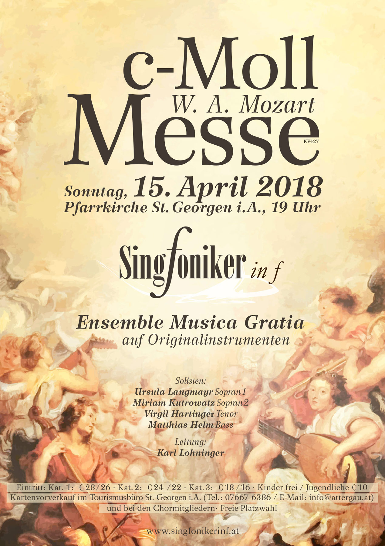 c-Moll Messe Veranstaltungsplakat